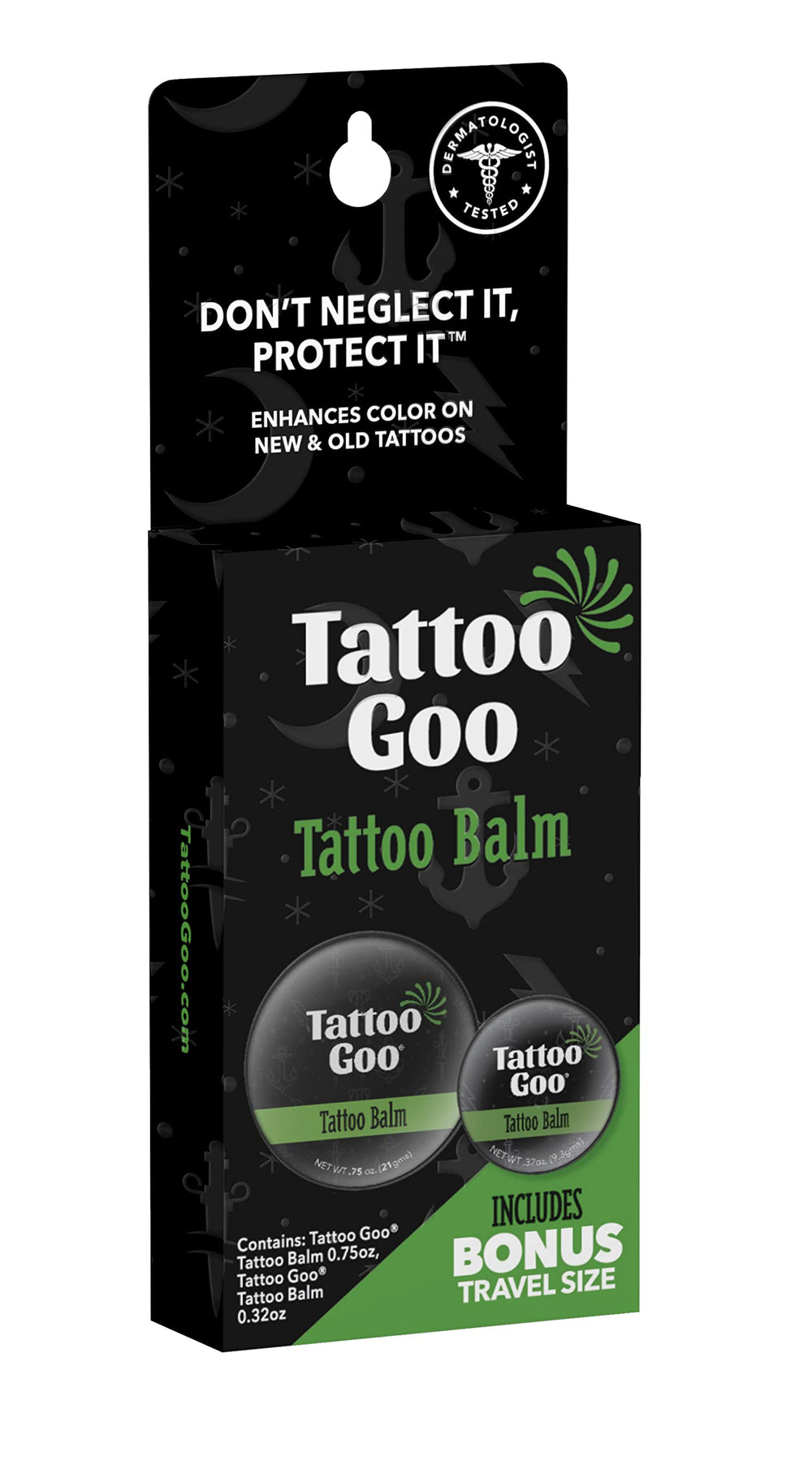 Tattoo Goo Duo baume tatouage – format voyage pour soin en déplacement