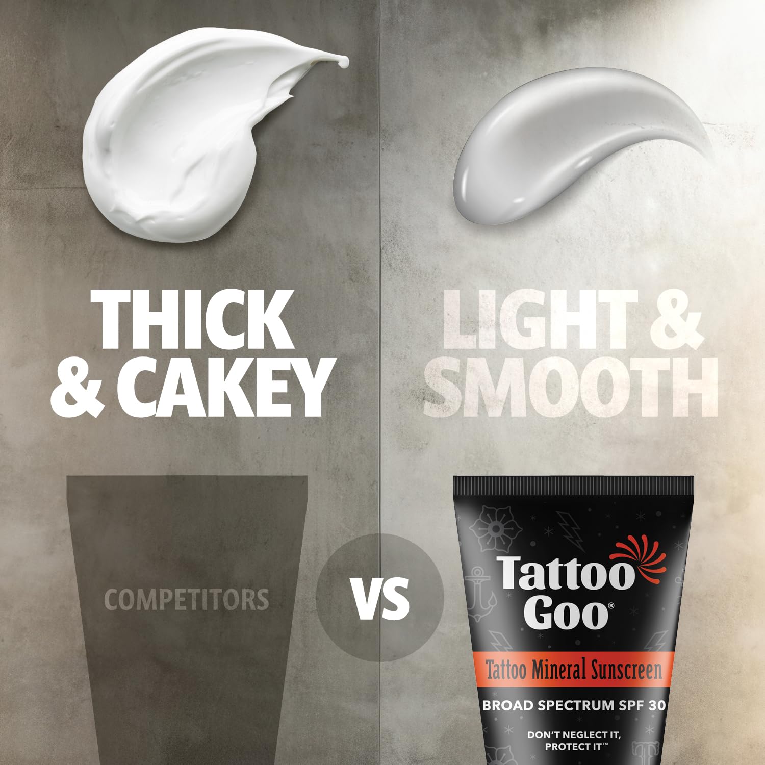 Tattoo Goo formule zinc oxide minérale garantit une protection UV sûre.