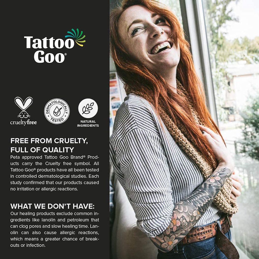 Logo sans cruauté Tattoo Goo, choix éthique