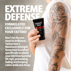 Tattoo Goo protection tatouage sans film blanc pour éclat durable.