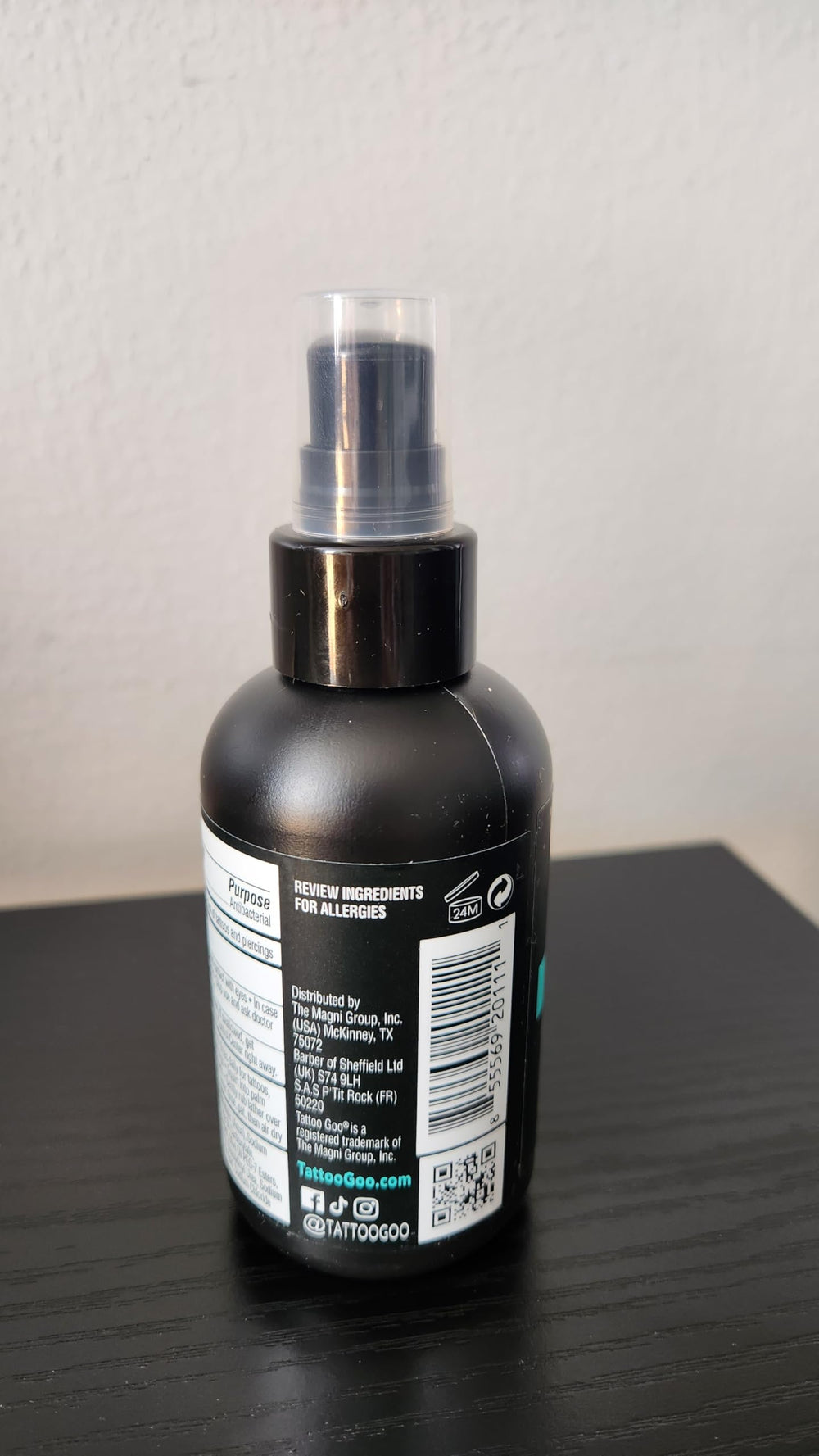 Tattoo Goo application douce, adapté aux soins post-tatouage.