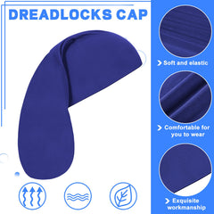 Cap Dreads Tatuo bleu royal – ensemble 4 pièces, maintien des coiffures pendant l’effort.