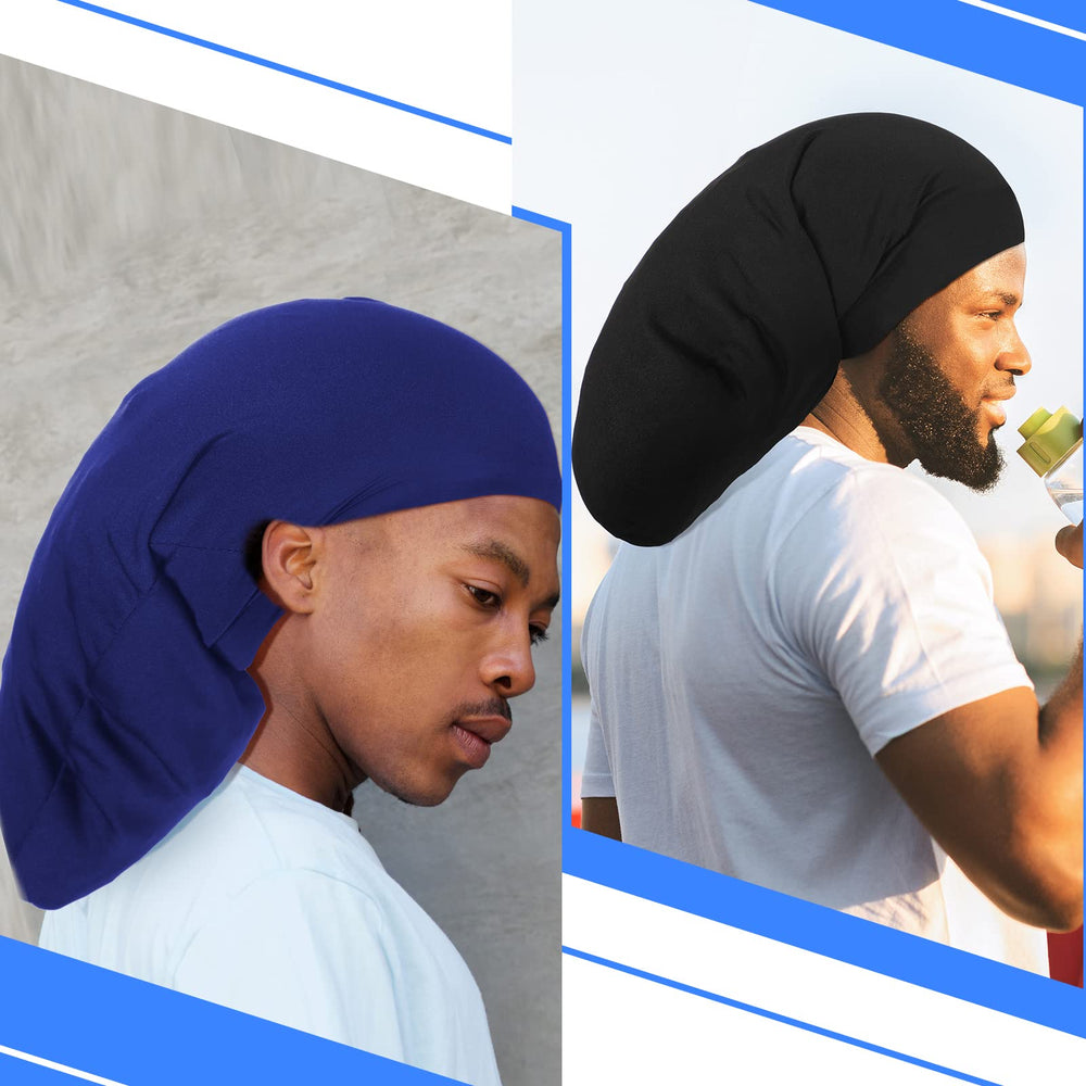 Cap Dreads Tatuo noir – usage nuit, protège les longueurs pendant le sommeil.