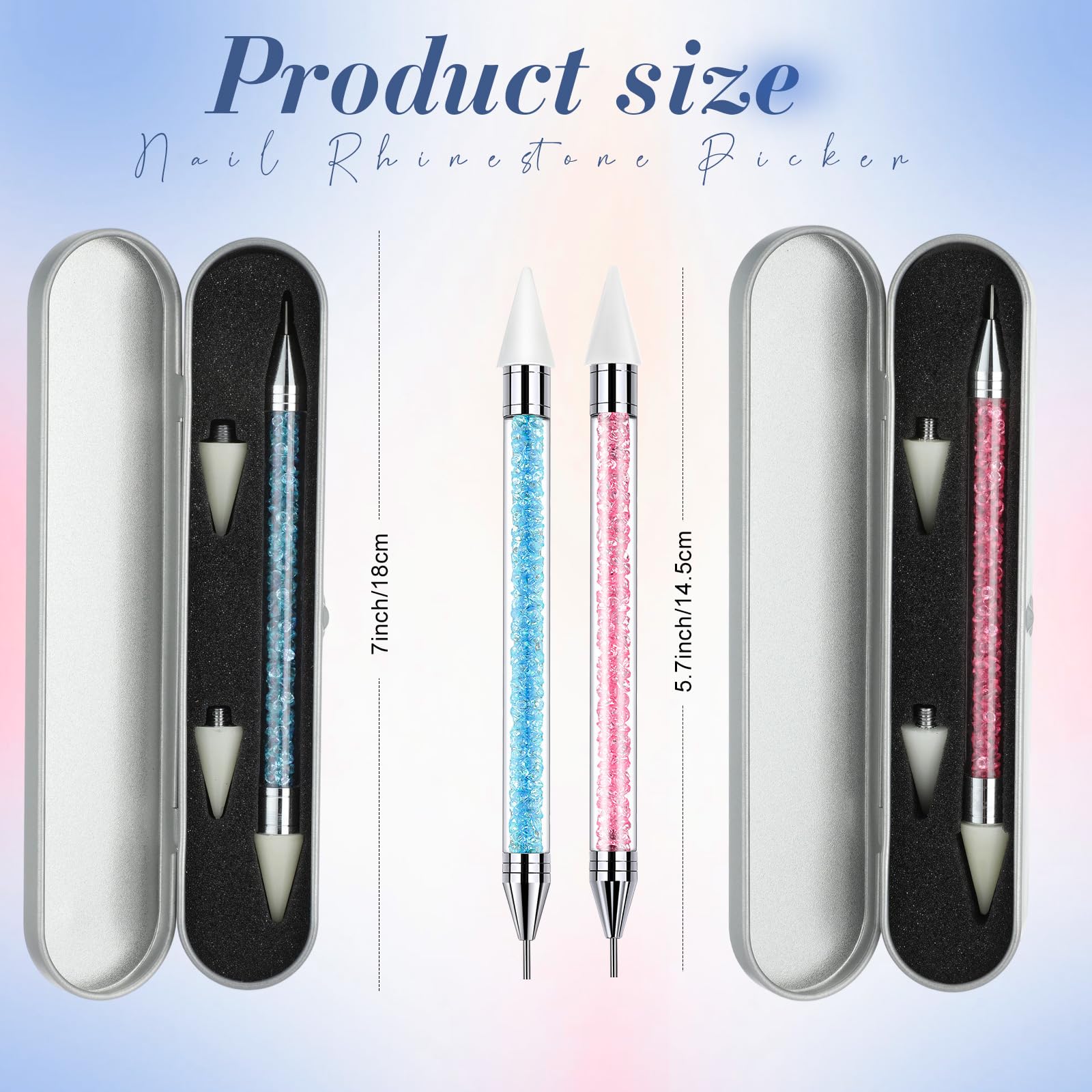 Corps métallique Tatuo : outil durable pour le nail art.