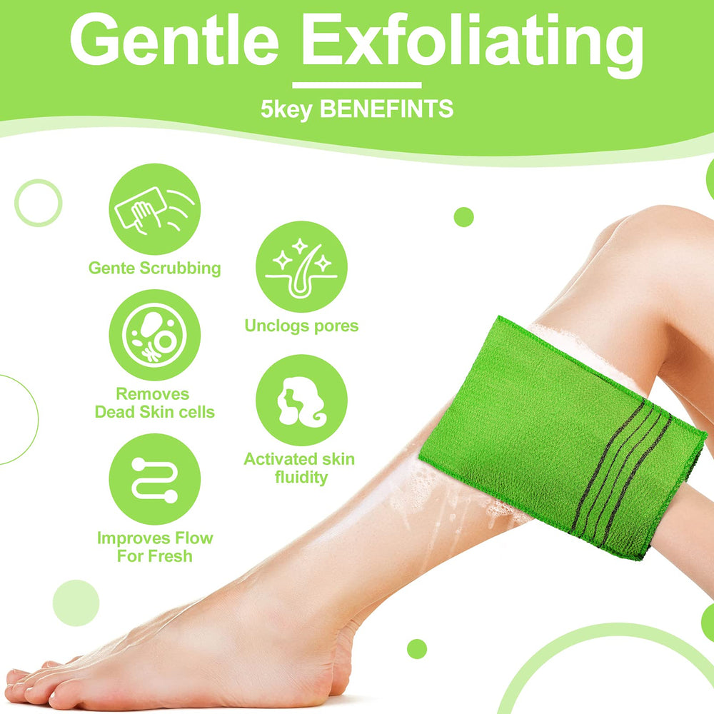 Gant exfoliant coréen Tatuo pour visage et corps, usage rapide