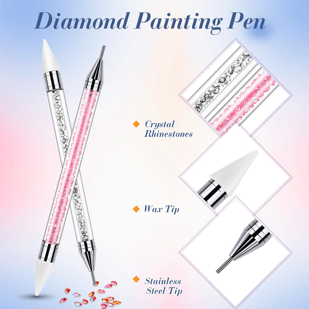 Double tête rhinestones Tatuo rose pour ramasser et fixer les pierres.