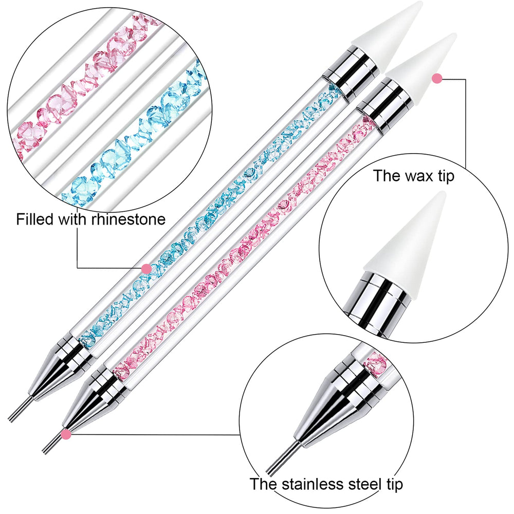 Tête inox Tatuo : presse les pierres sur l’ongle avec précision.