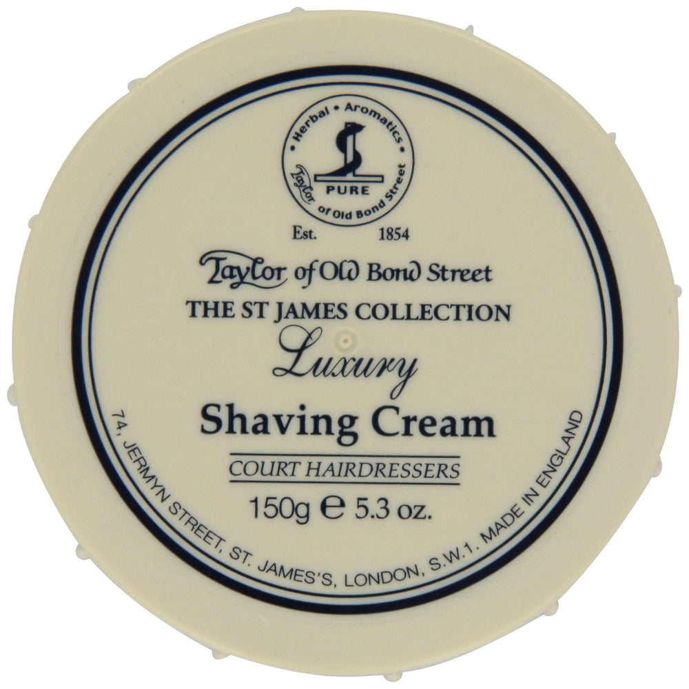 Taylor of Old Bond Street St James crème à rasage en bol pour un rasage doux et précis