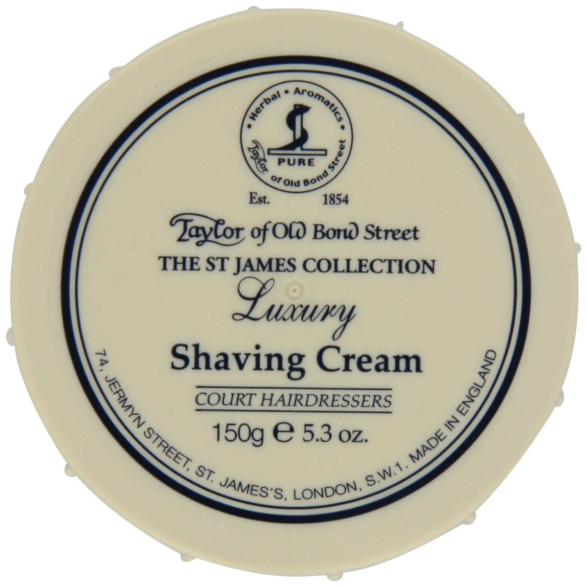 Taylor of Old Bond Street St James crème à rasage en bol pour un rasage doux et précis