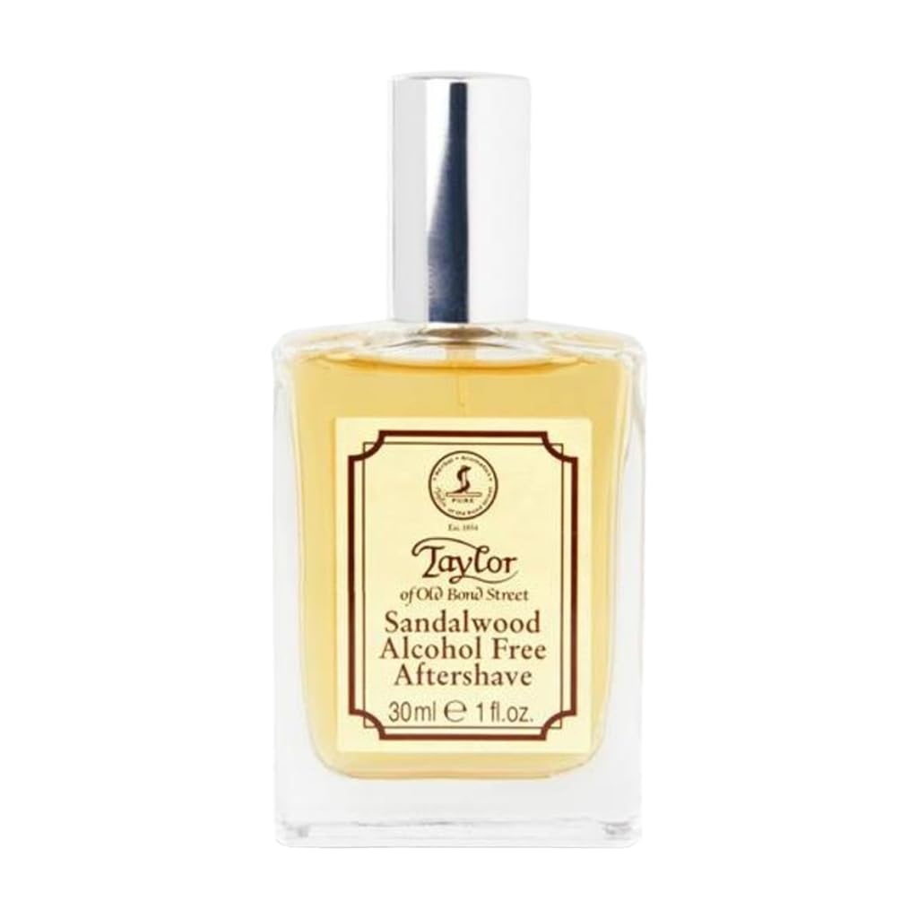 Taylor of Old Bond Street flacon lotion après-rasage santal au parfum léger.
