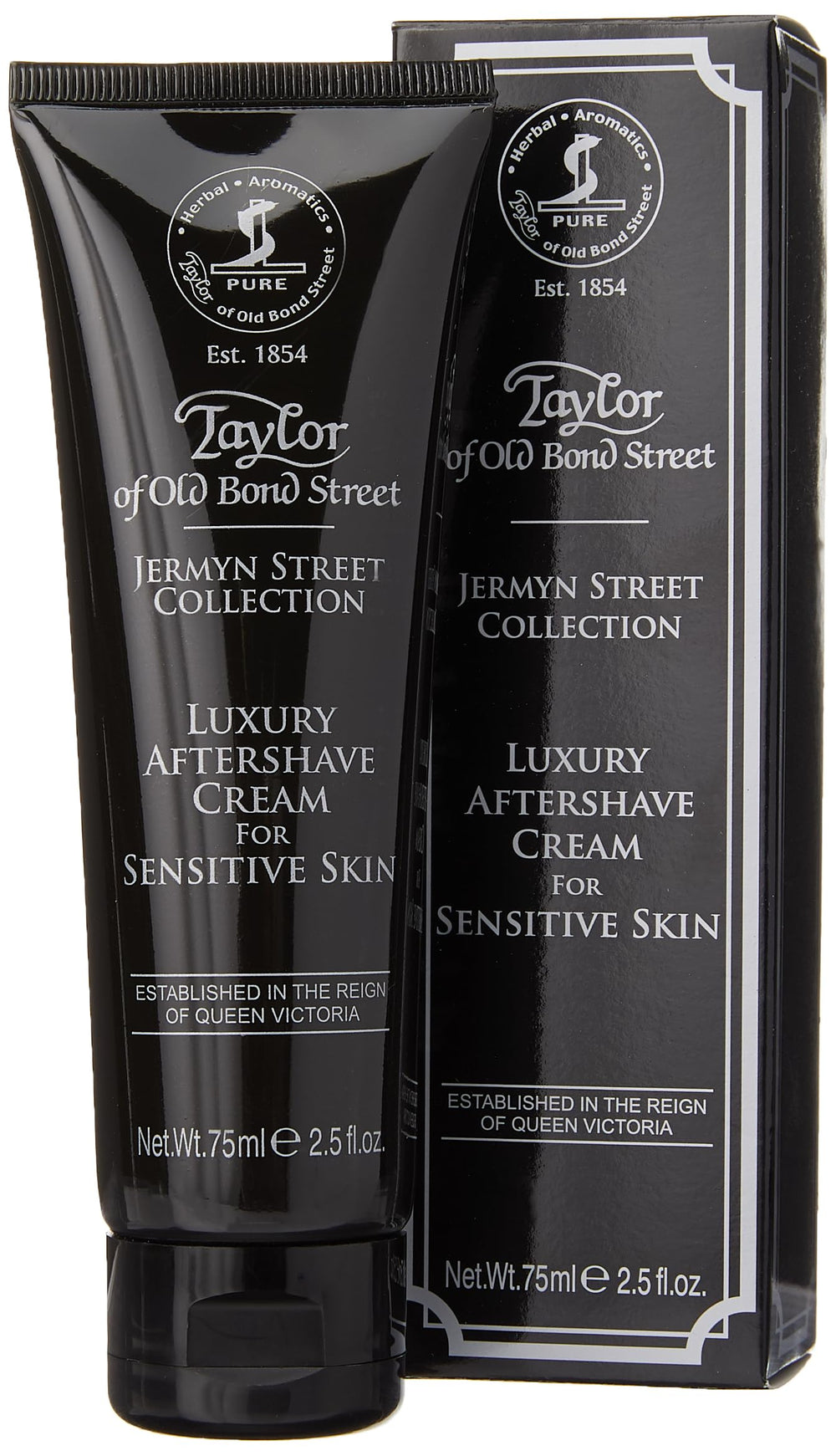 Taylor of Old Bond Street flacon-crème-après-rasage sans alcool apaise peau sensible au quotidien