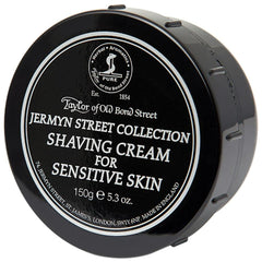 Taylor of Old Bond Street Jermyn Street crème rasage texture riche pour peau sensible.