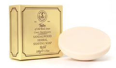 Taylor of Old Bond Street recharge savon solide bois de santal pour mousse riche et parfum boisé