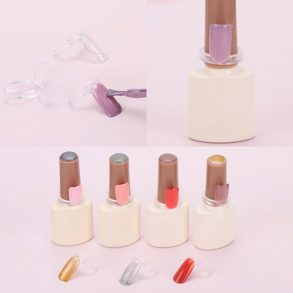 Tbestmax: anneaux échantillon vernis plastique dur, pratique en salon.