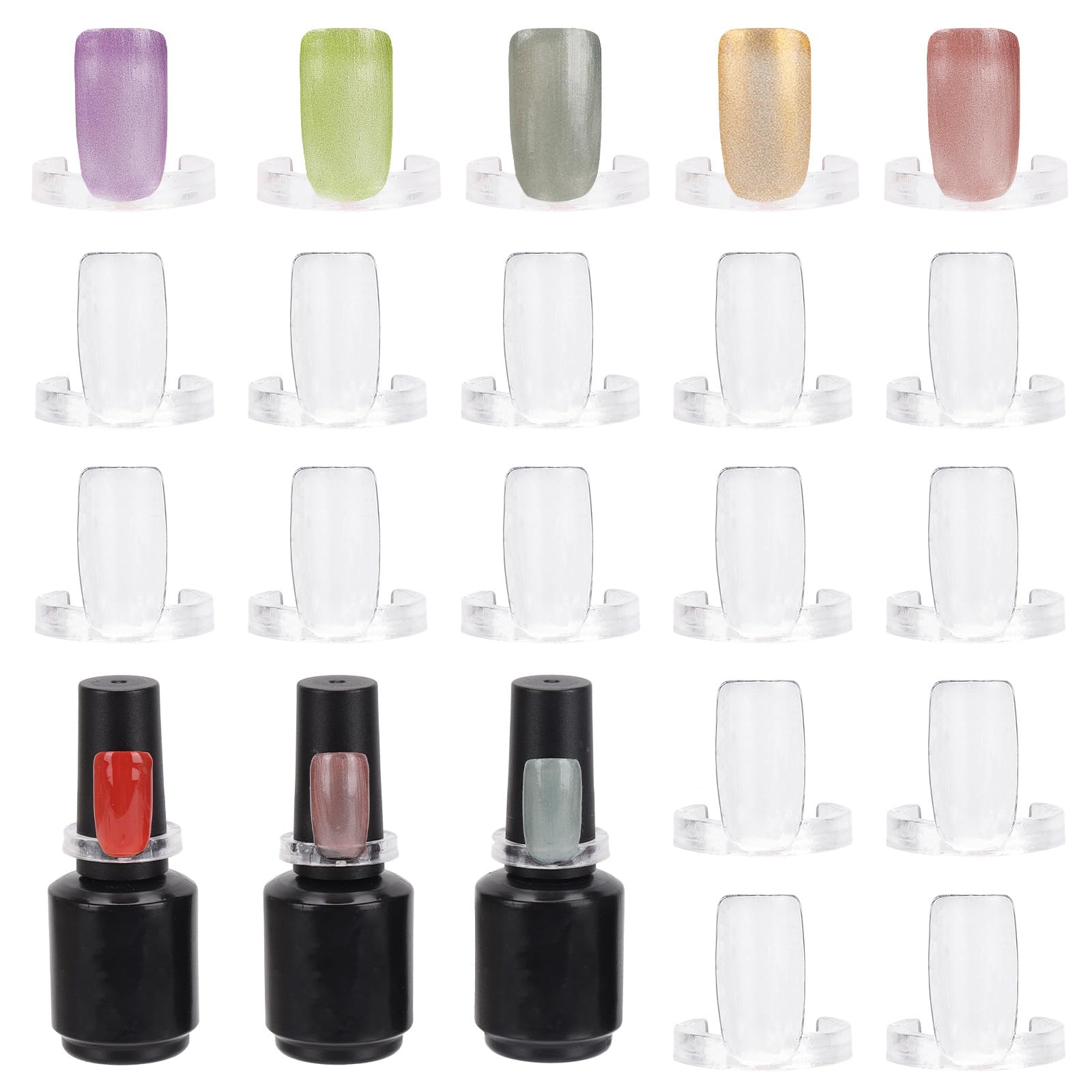 Tbestmax: anneaux échantillons vernis 600 pièces pour aperçu clair des couleurs.