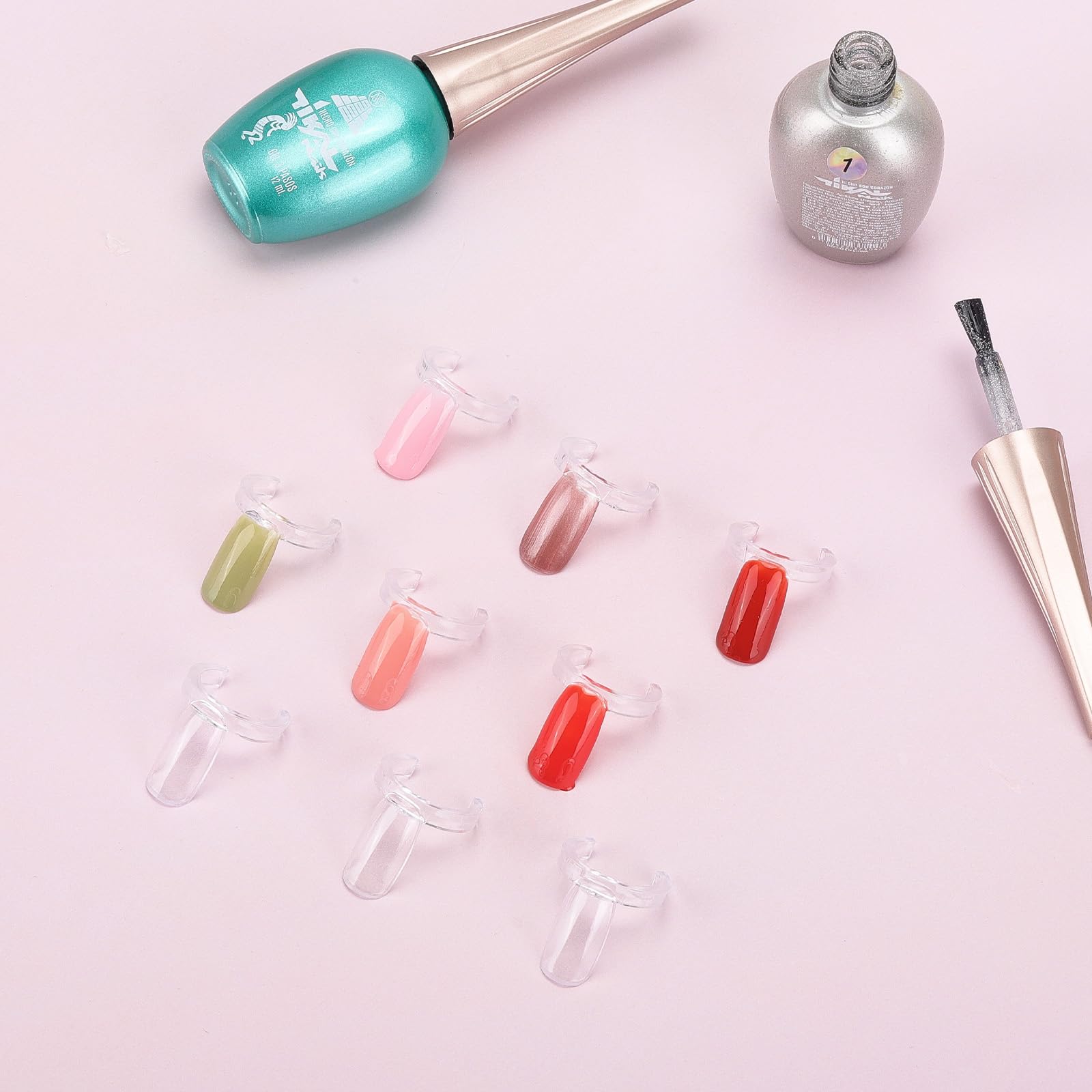 Tbestmax: anneaux vernis transparents vérification rapide couleur sur nail art.