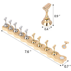 Tbestmax: base en bois magnétique facilitant le placement des porte-pointes.