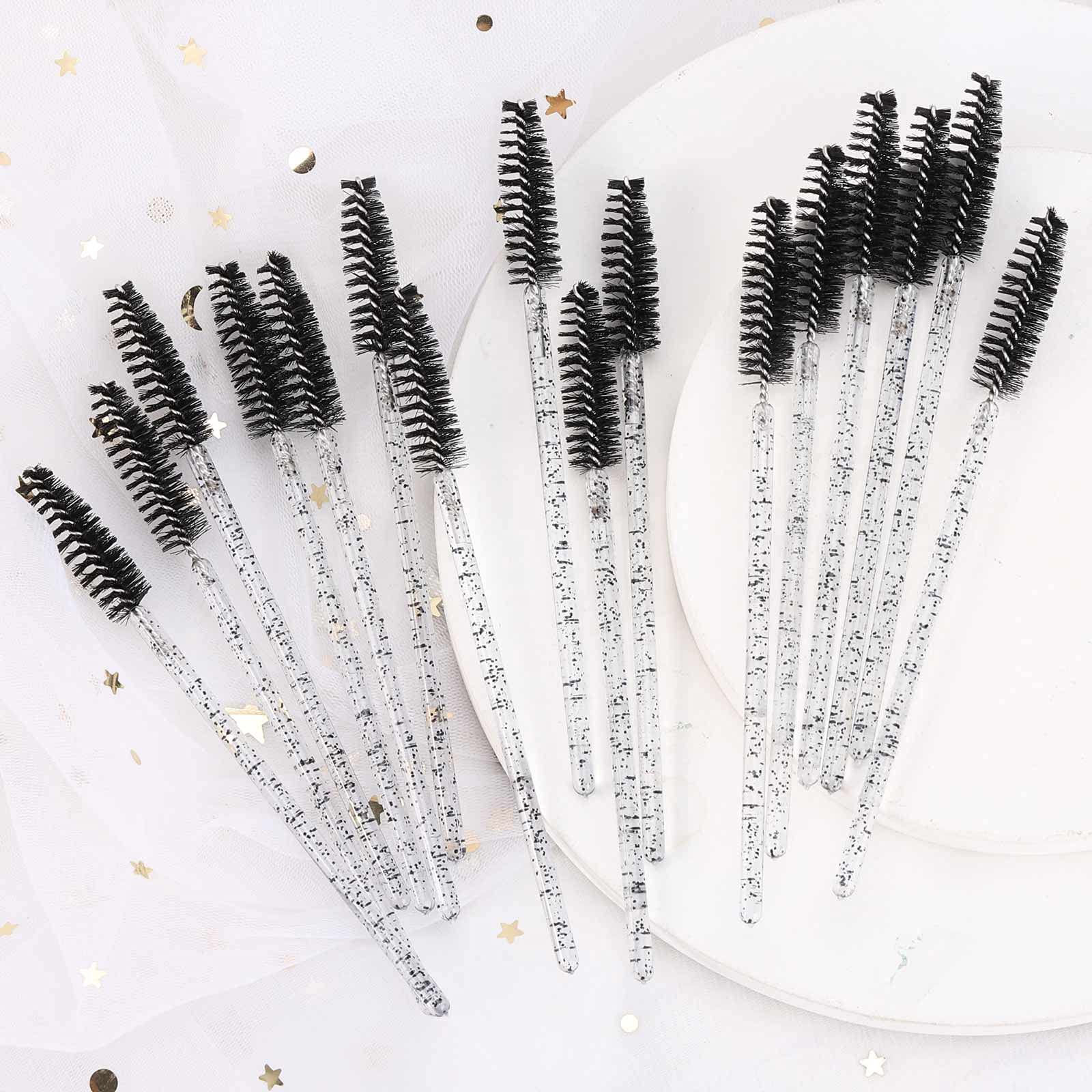 Tbestmax brosse douce noir pour cils et sourcils, usage en voyage