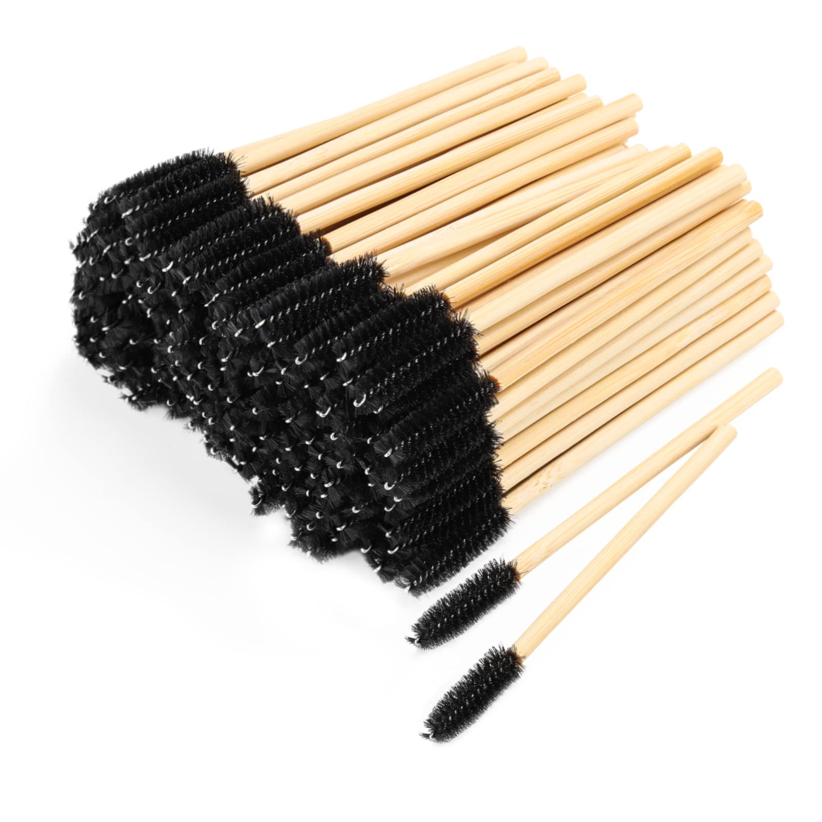 Tbestmax brosse mascara bambou pour une application propre et précise des cils