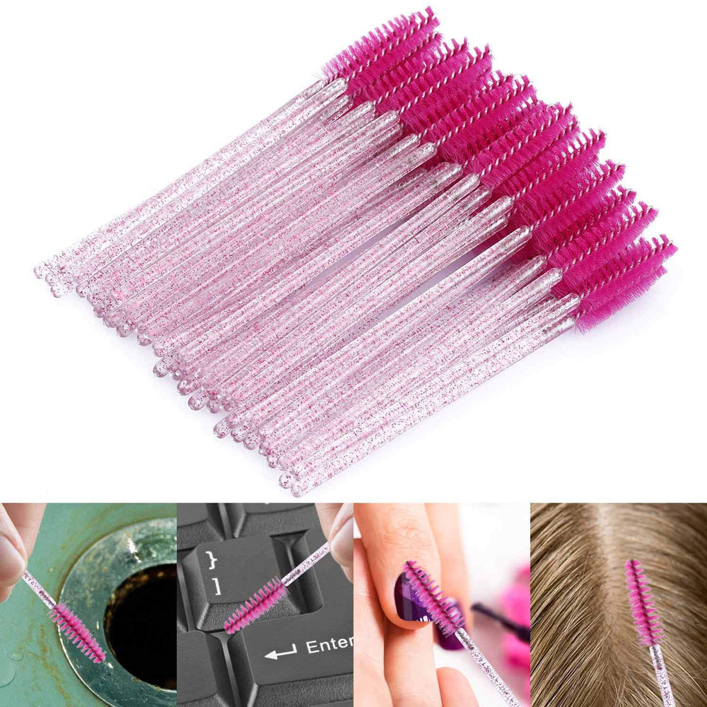 Brosse mascara jetable Tbestmax couleur bleu, effet visuel renforcé.