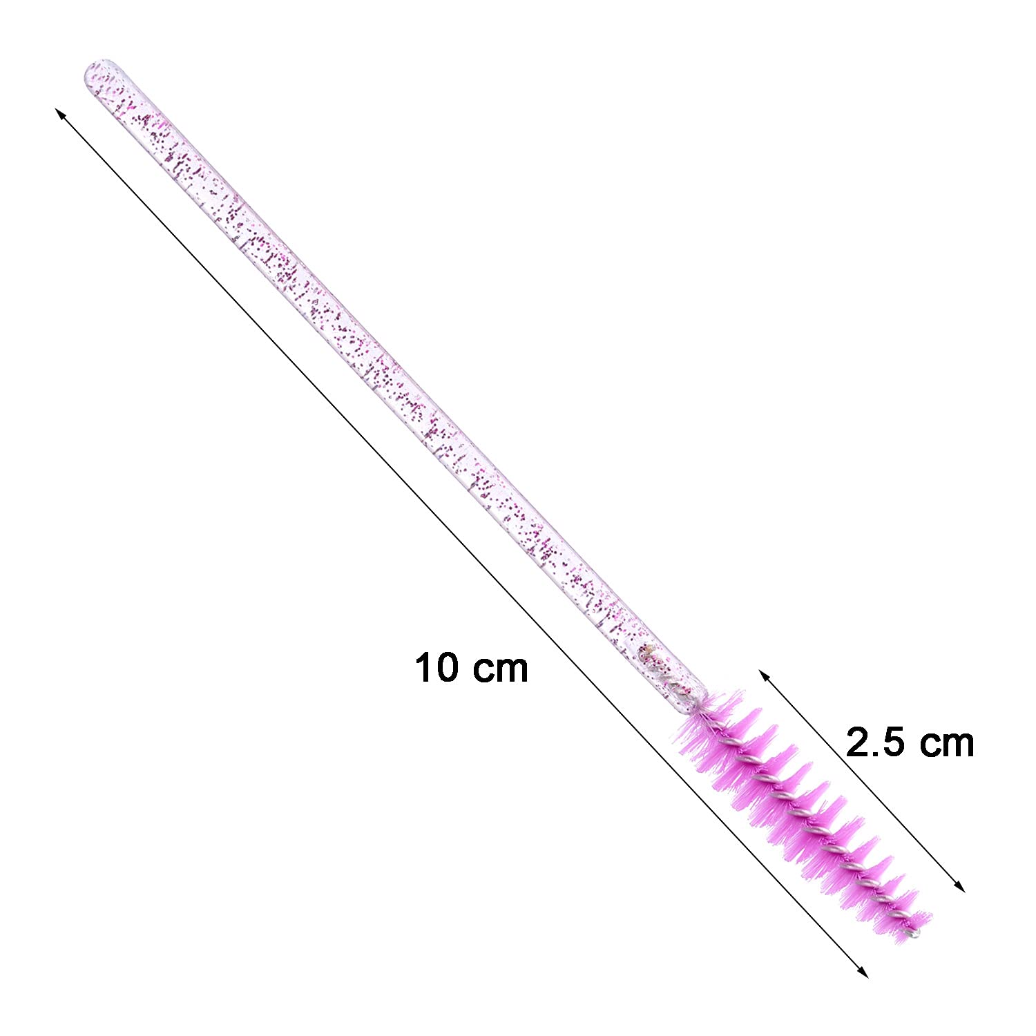 Brosse mascara jetable Tbestmax couleur rouge, application précise.