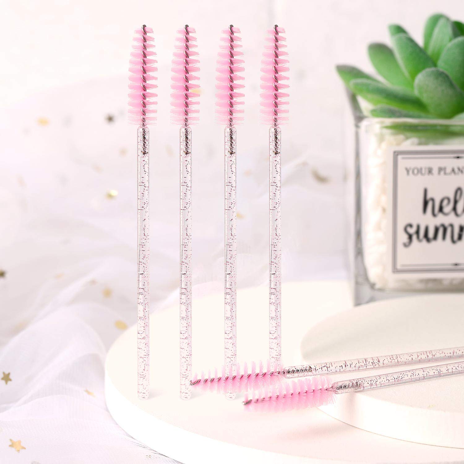 Kit brosse mascara rose jetable Tbestmax pack 500 pieces