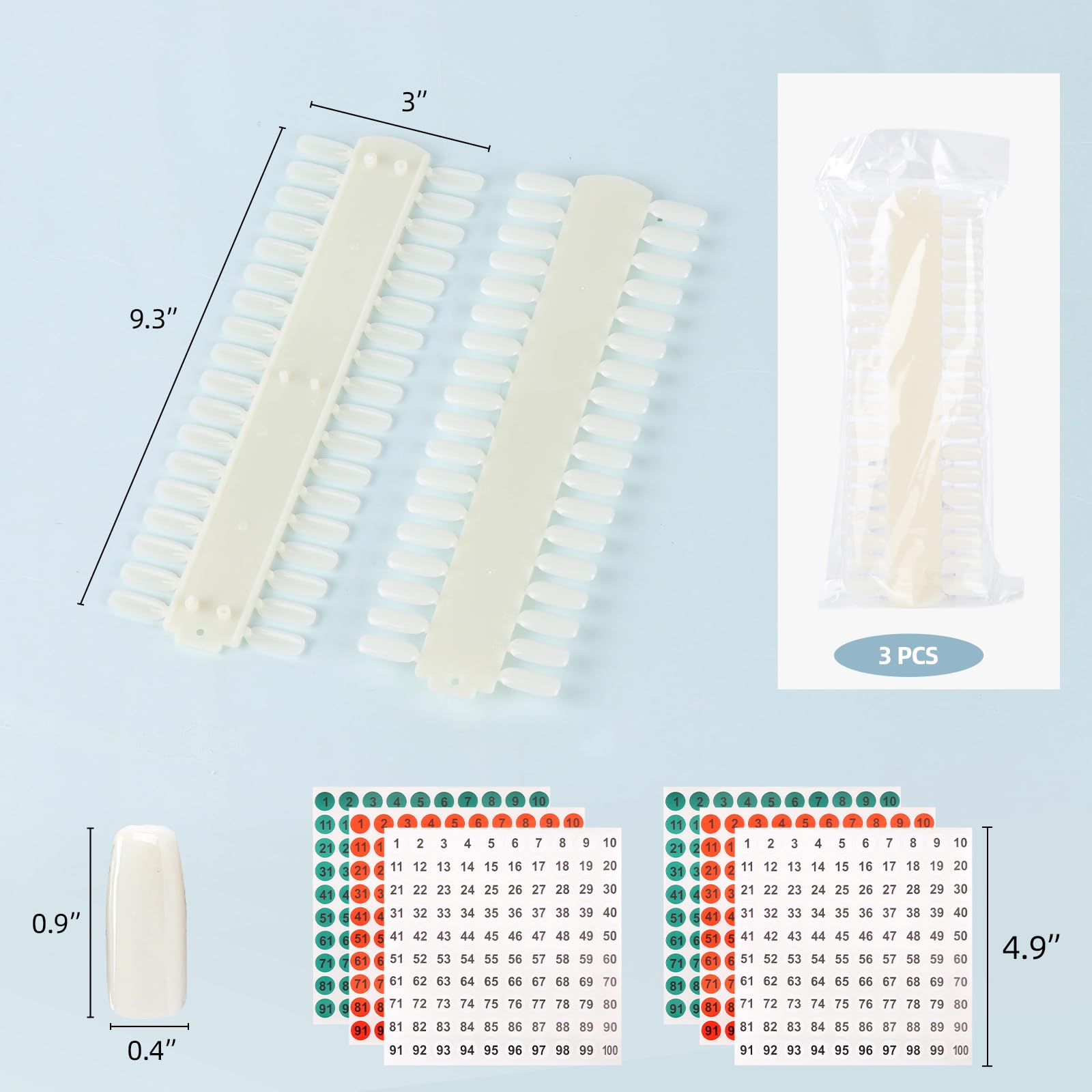 Plaque-échantillons vernis Tbestmax pratique pour essais et nail art.