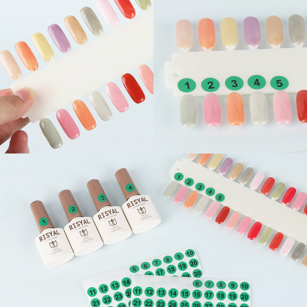 Support d’échantillons ongles Tbestmax prêt pour présentation des teintes.