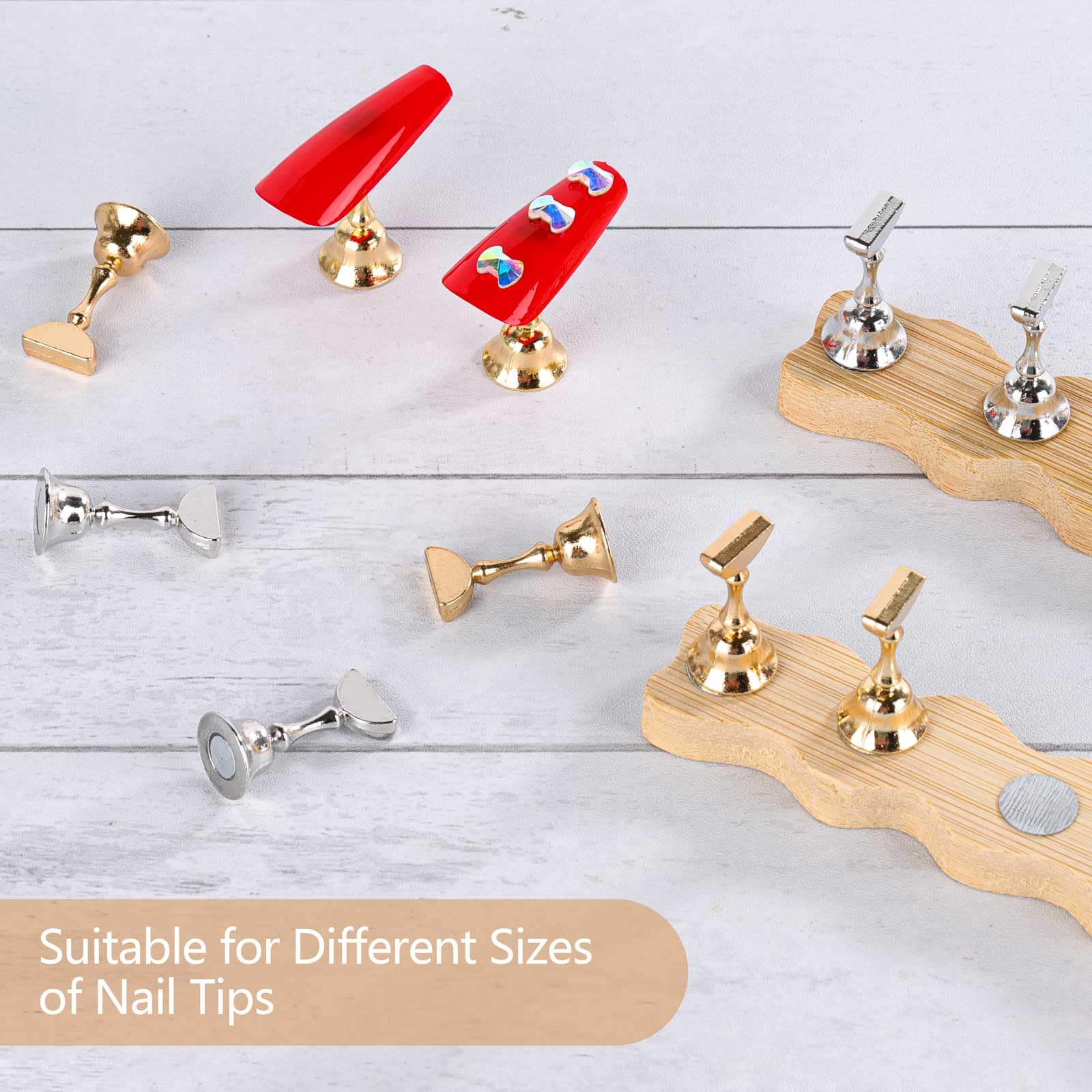 Tbestmax: présentoirs pour ongles adhésifs, parfaits pour démonstrations clients.