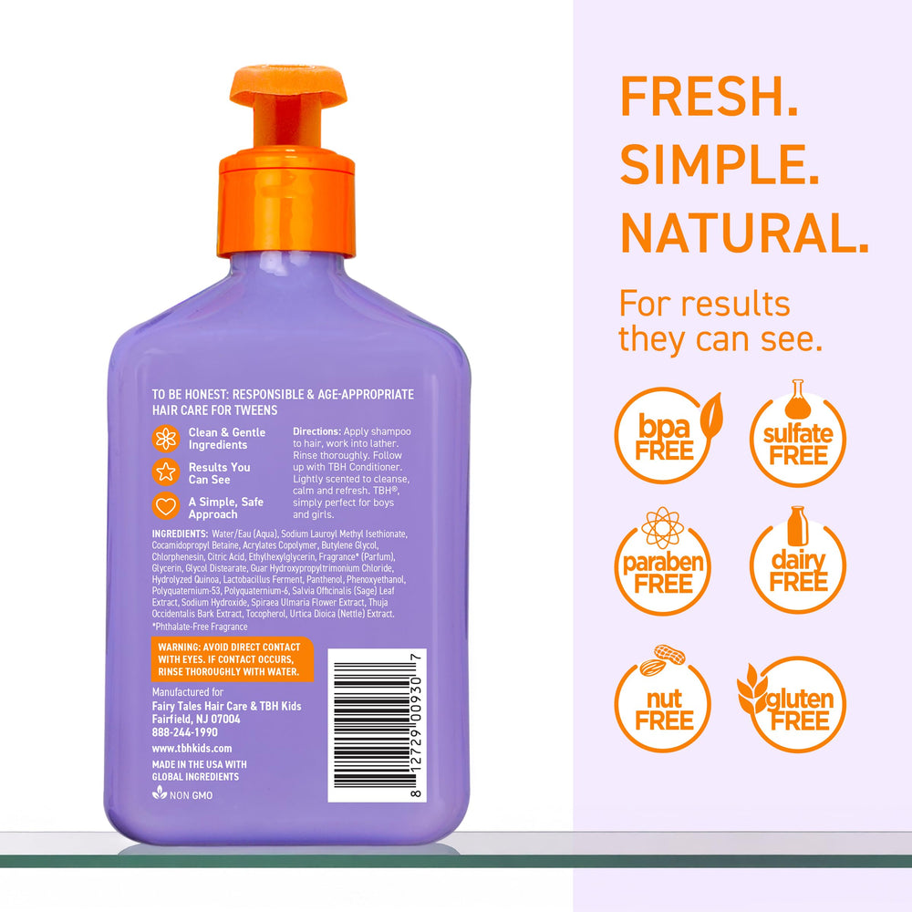TBH Shampoing Texture Cremeuse offre une sensation douce et démêlage facilité.