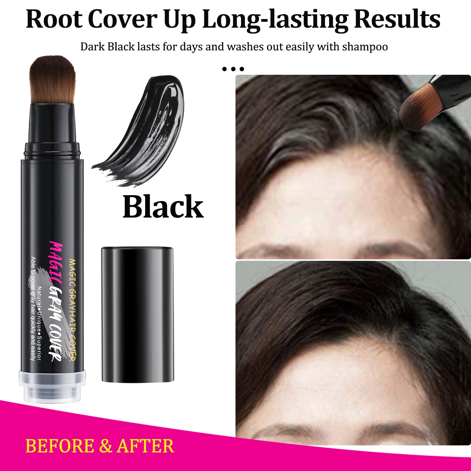 TBTFW couleur noir profond offre une teinte durable et réaliste jusqu’au prochain shampoing