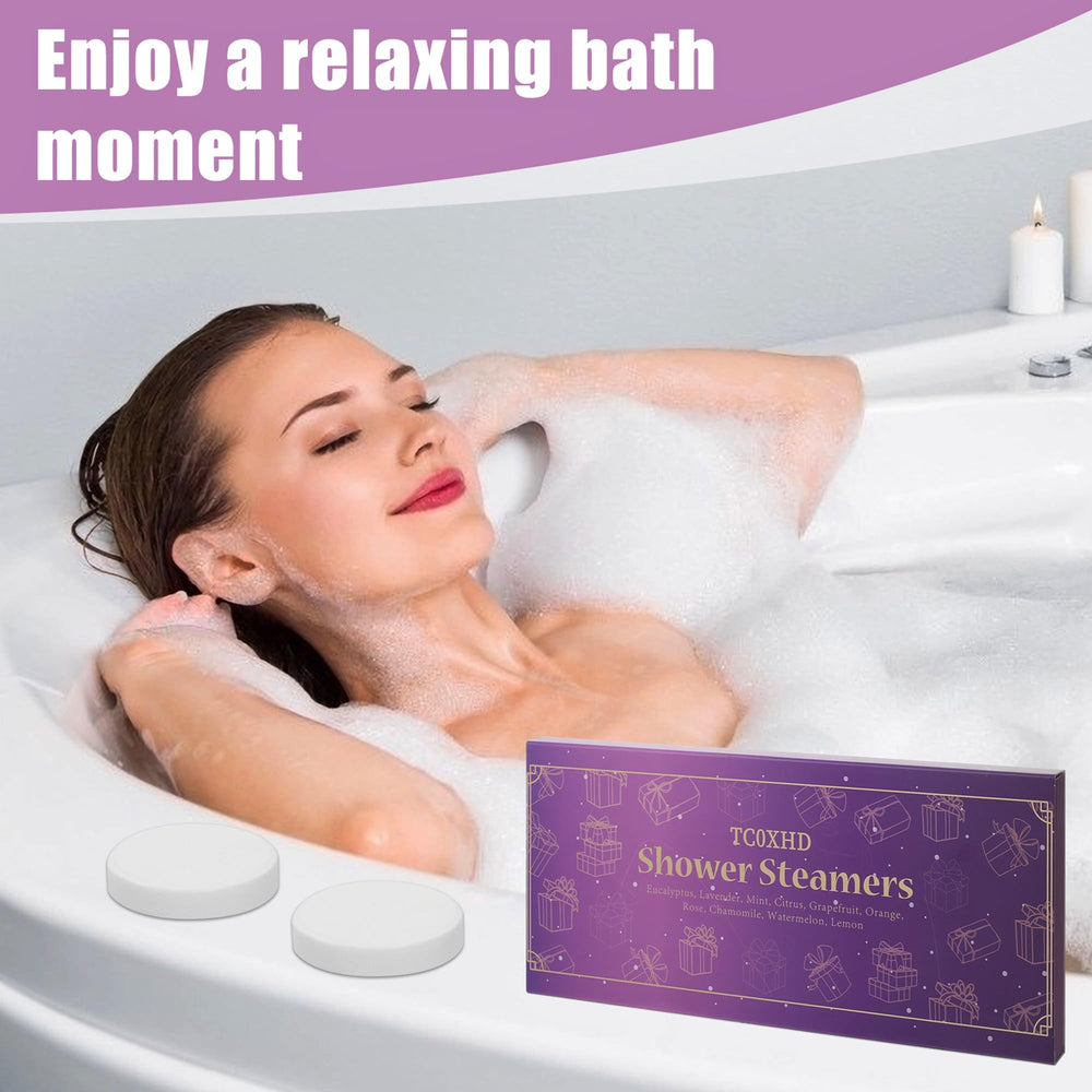 TC0XHD tablettes douche orange: ambiance fruitée et humeur améliorée.
