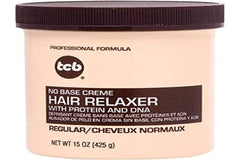 Tcb Crème Défrisante Sans Base – bouteille: cheveux lisses et faciles à démêler.