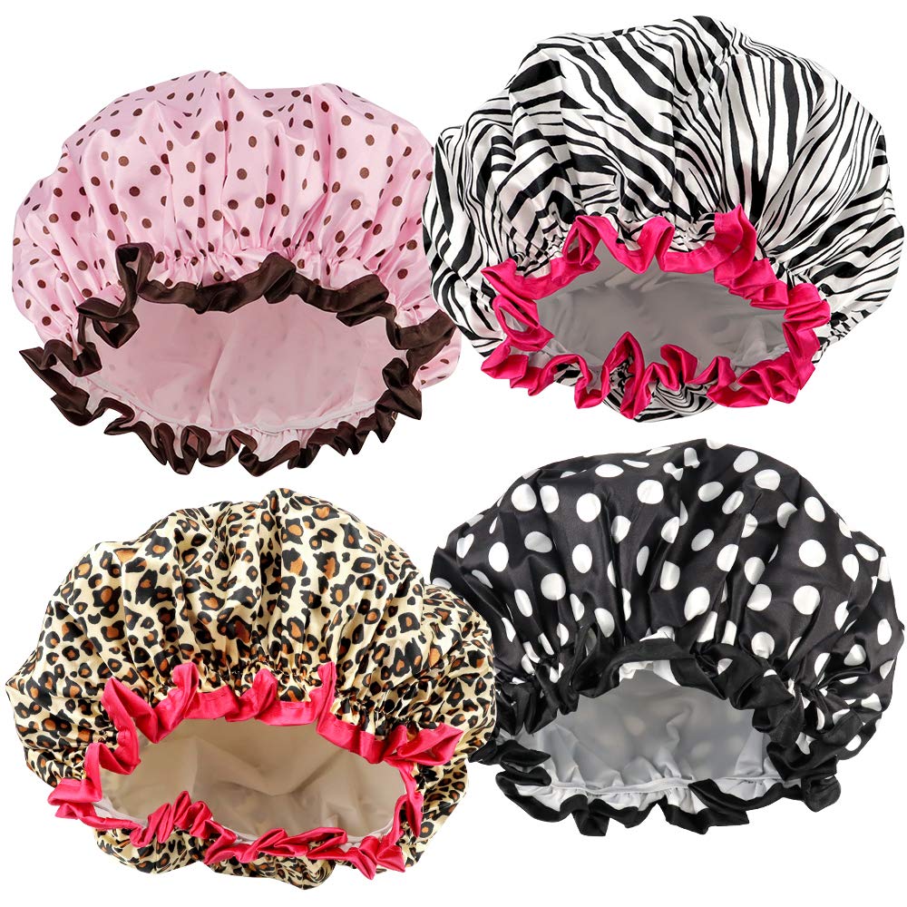 Bonnets de douche TCOTBE: quatre modèles pour varier le style.
