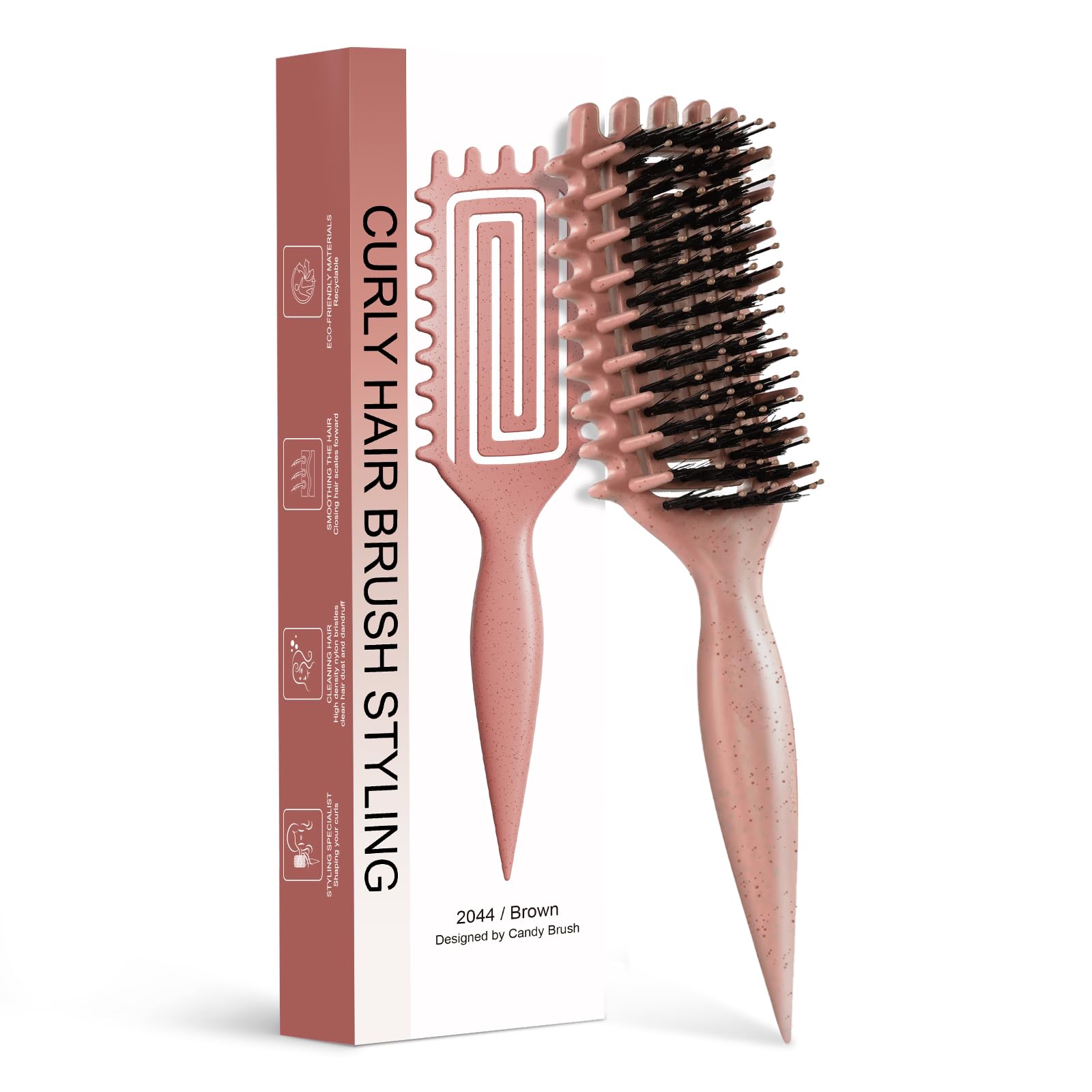 Brosse Tcsxady brosse-cheveux-boucles-definition : définition douce des boucles.
