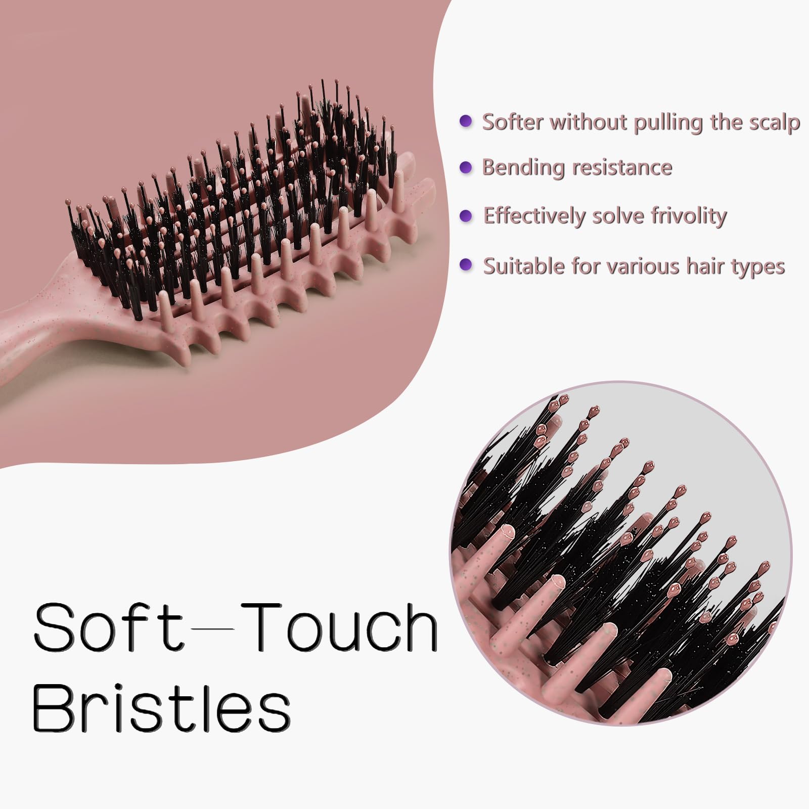 Brosse Tcsxady prise-en-main-ergonomique : prise en main confortable et précision accrue.