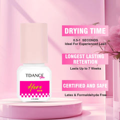 TDANCE colle-professionnelle utilisée en salon pour des poses fiables.