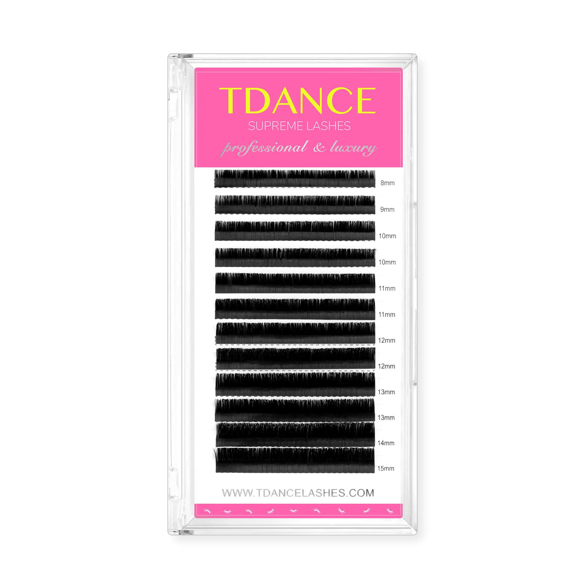 TDANCE extensions cils noir mat avec courbes variées pour un regard fourni.