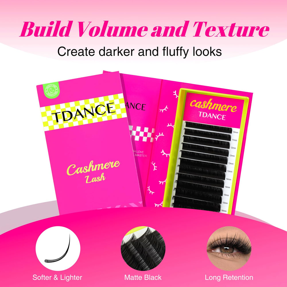 TDANCE extensions cachemire volume 0,05-C 14-19mm aspect travaillé fluide.