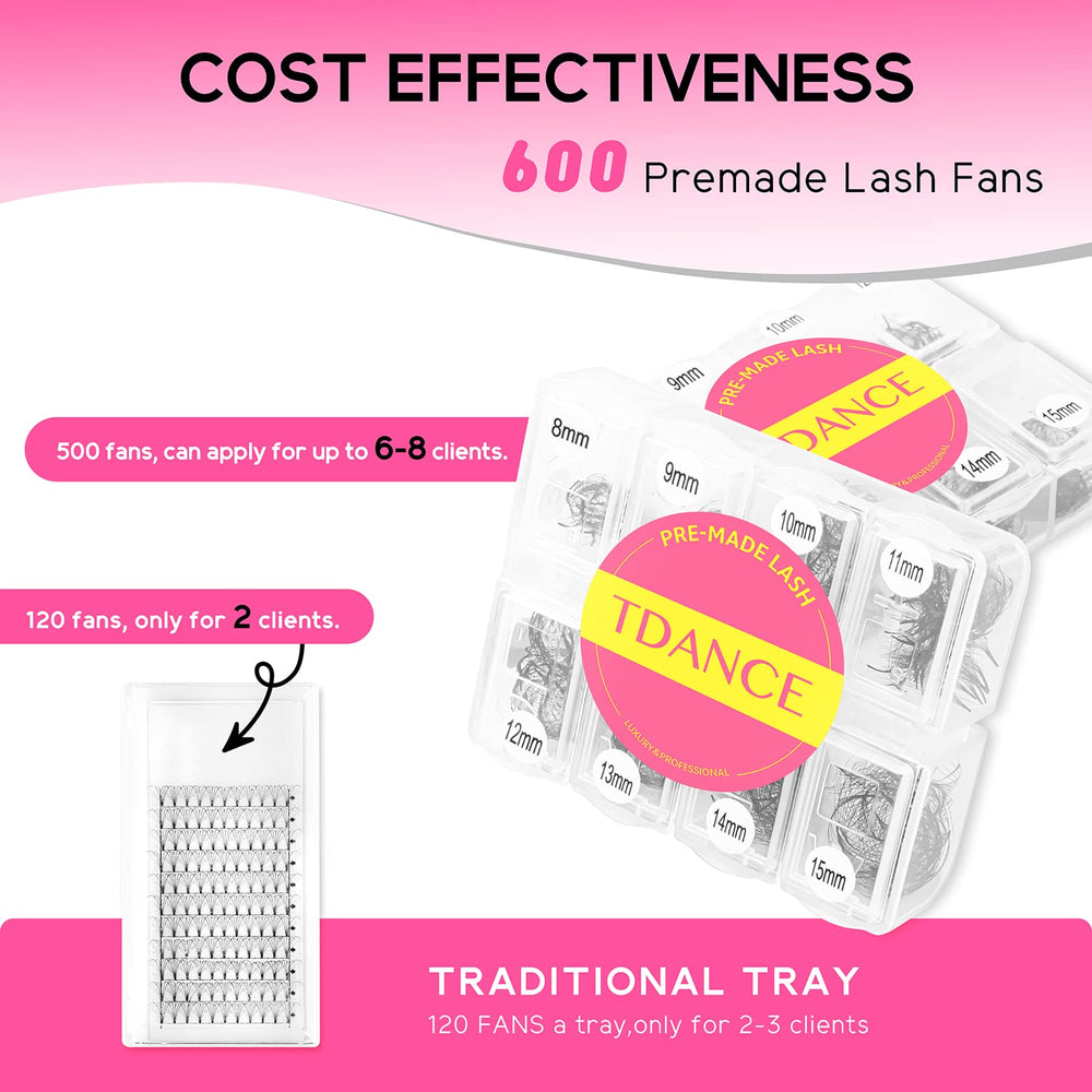TDANCE Korean PBT silk fans in black for luxurious curl