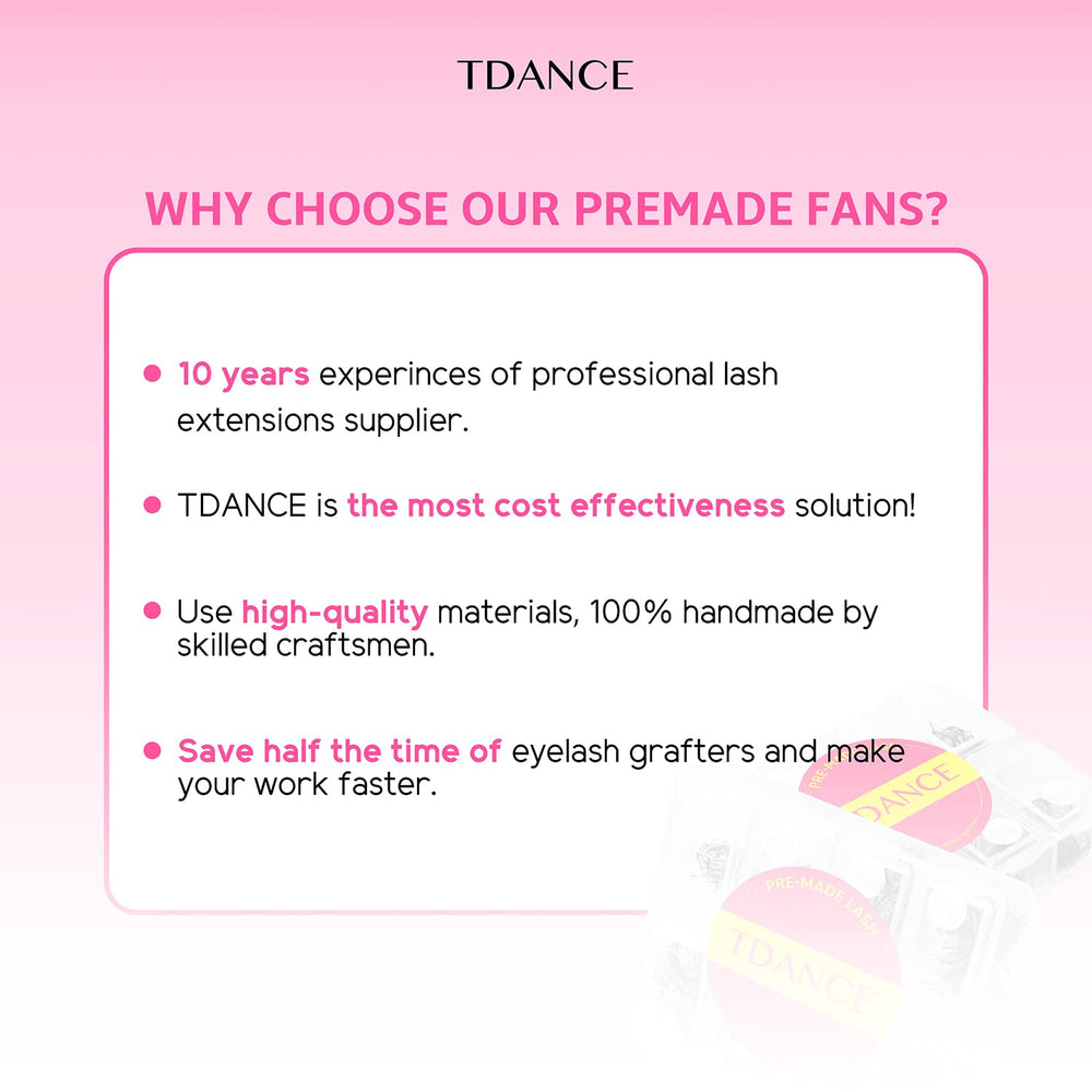 TDANCE residue-free fans stay clean during placement for tidy work