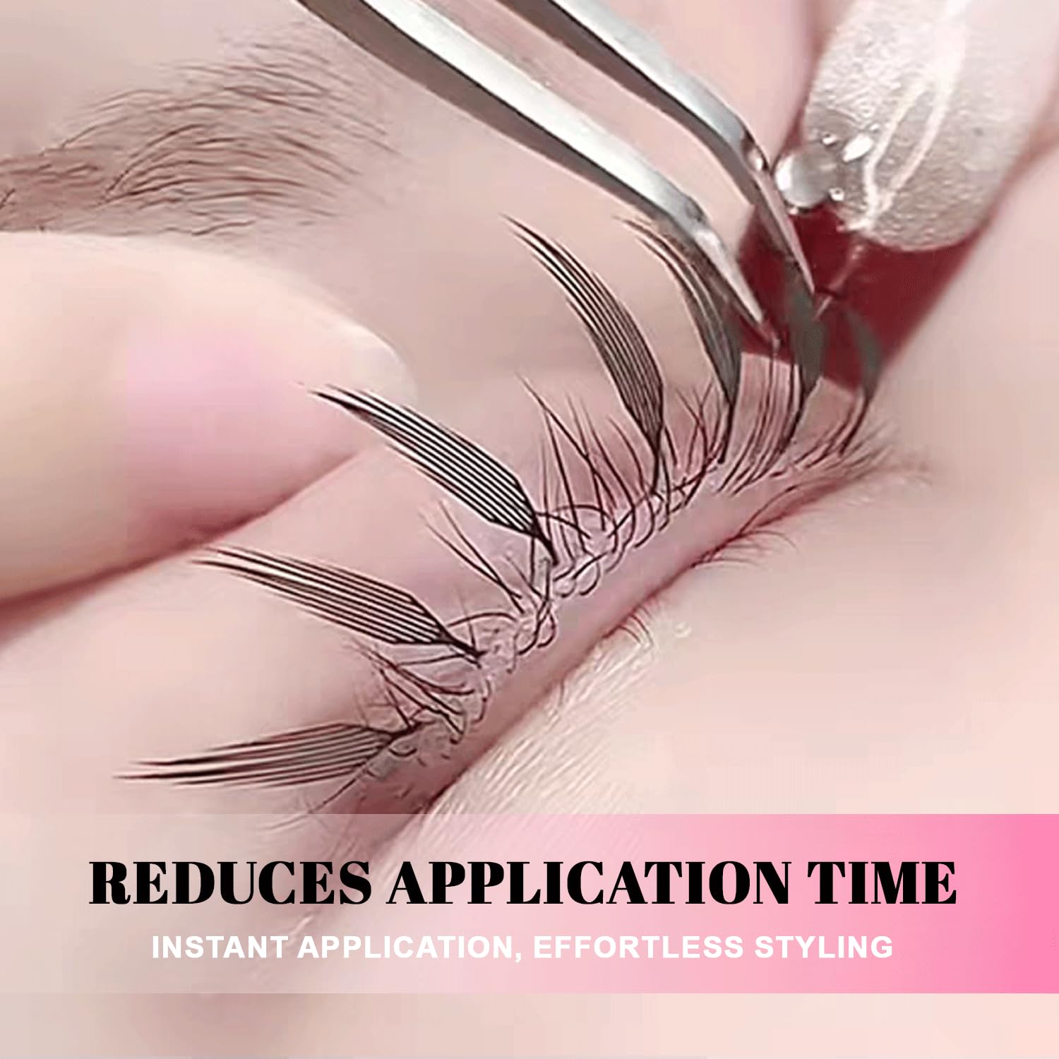 TDANCE démonstration de styles variés avec cils préfabriqués en salon