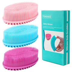 TDHDIKE gant silicone corps rose pour exfolier en douceur