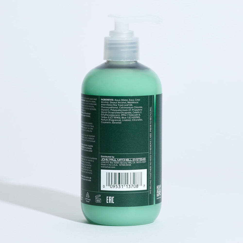 Tea Tree utilisation quotidienne pour cheveux et peau hydratés.