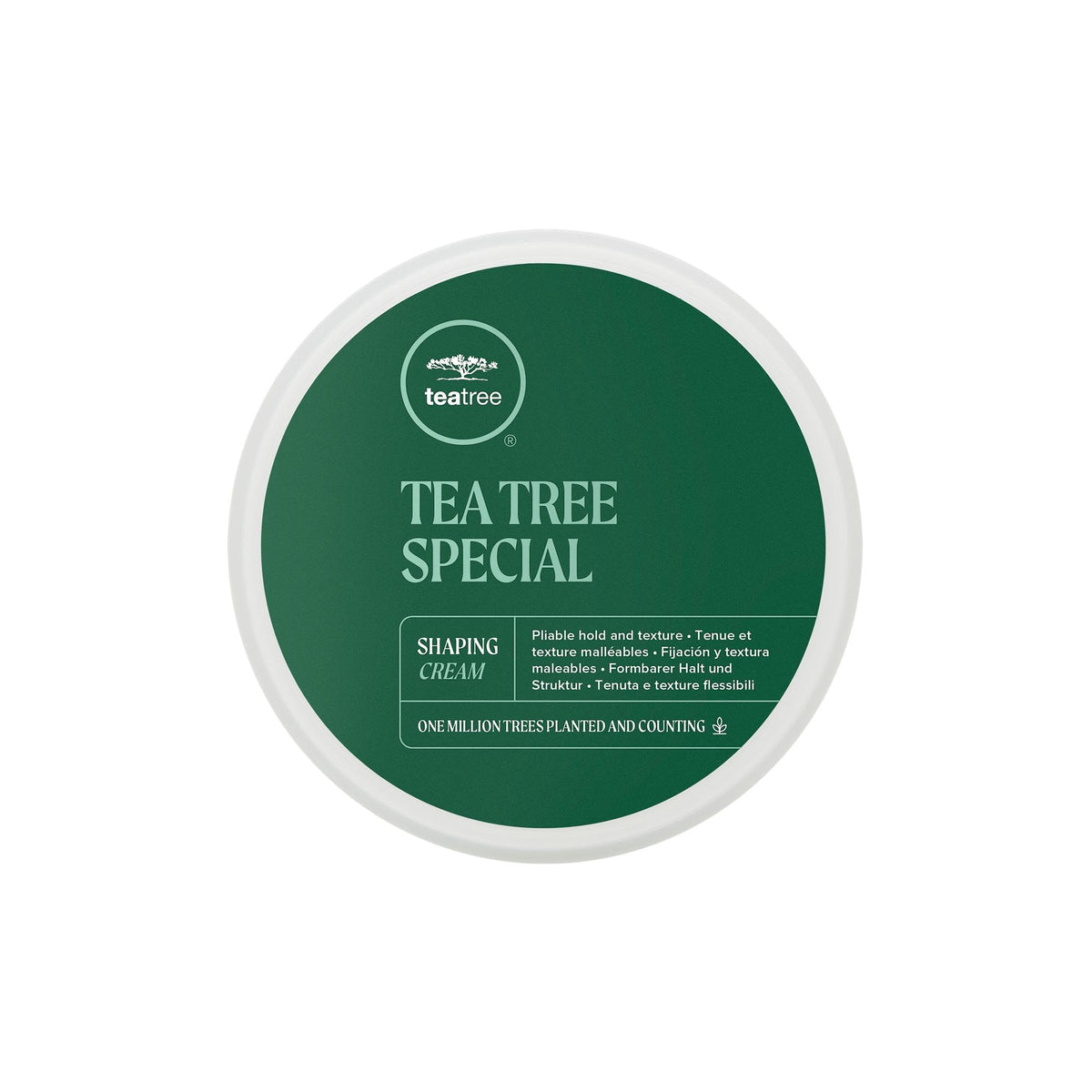 Crème Tea Tree coiffage, bouteille 3 oz, tenue durable et définition.