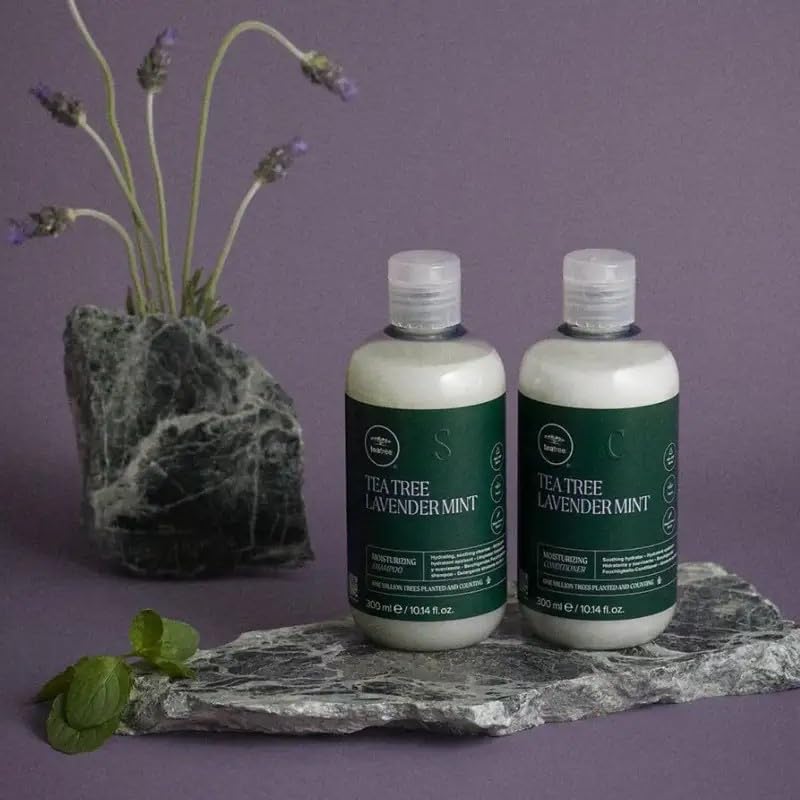 Hydratation profonde Tea Tree Lavande Menthe, maîtrise des frisottis.