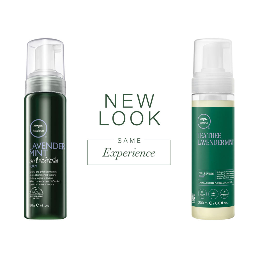 Tea Tree Lavande Menthe Mousse boucles: définition et volume sans eau