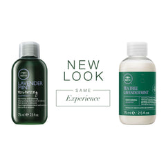 Pompe du shampoing Tea Tree Lavande Menthe pour une application pratique et précise.