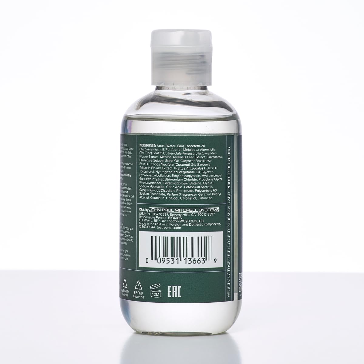 Tea Tree Gel Définissant utilisé quotidiennement pour une définition naturelle.