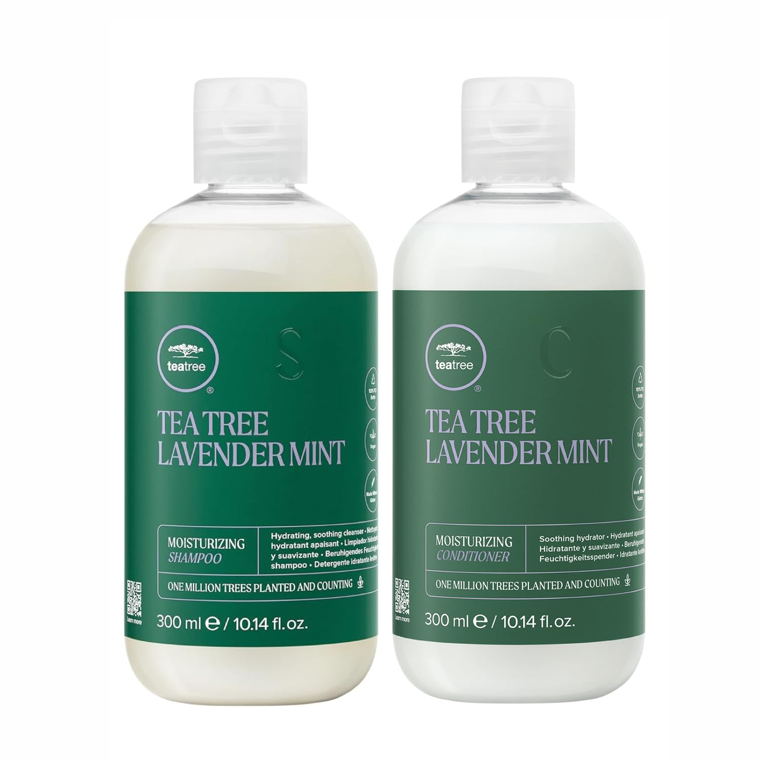 Ensemble Tea Tree Lavender Mint, emballage, ornement parfumé pour hydrater les cheveux et apaiser les sens